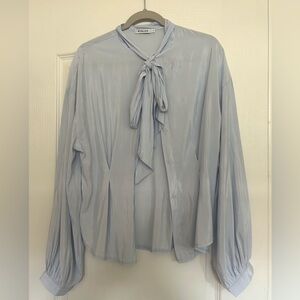 Stelen Brand Clothing Light Blue Long-sleeve Blouse